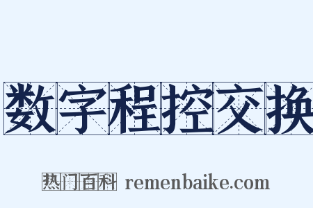数字程控交换是什么意思的图片